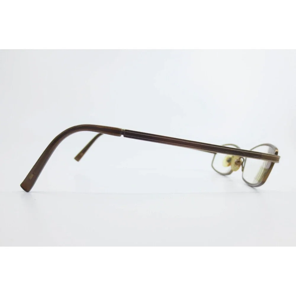 Bongo B Spice BRN Brown Rectangular Metal Eyeglass Frames 48-17-135